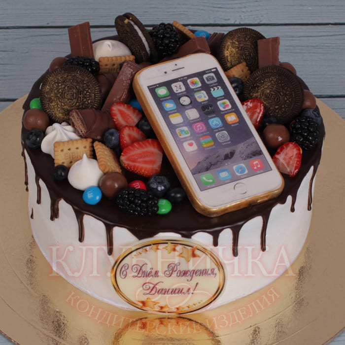Торт "айфон в шоколаде" 1500руб/кг + 1000руб фигурки